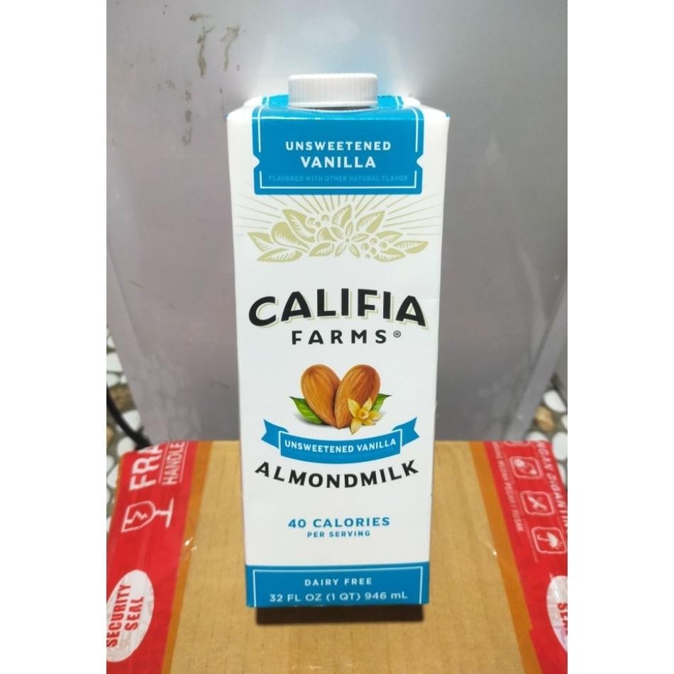 

Califia Farms Almond Milk Unsweetened Vanilla Susu Almon Tidak Manis Rasa Vanila 946Ml