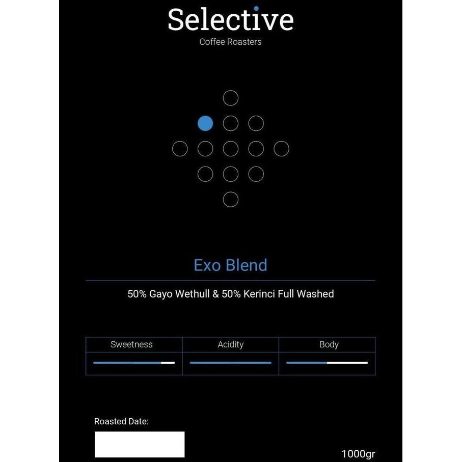

Biji Kopi Espresso Full Arabica Exo Blend Roasted Beans