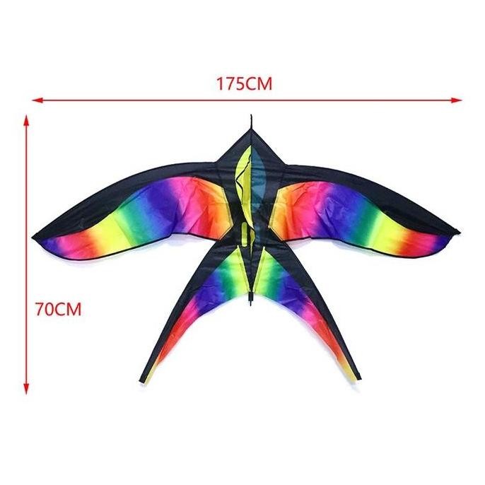 (Allthebest) Layangan Bapangan Besar Layang Layang Model Burung Layang Layang Warna