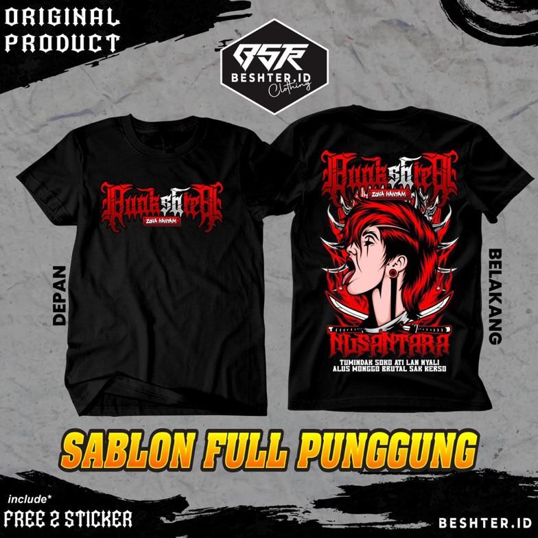 Promo Kaos Punkshter V5 Full Punggung Merah Kaos Punkshter Kaos Psht Kaos Sh Terate Punkshter Katun