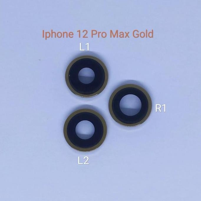 Produk Baru Lensa Kamera Belakang Ring OEM iPhone 12 Pro Max - Kaca Kamera HP Original