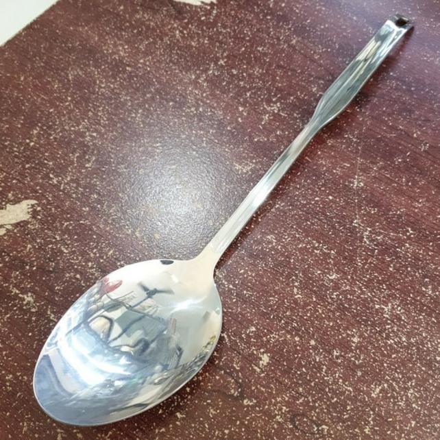 Sendok Prasmanan Oval Stainless Steel 35Cm