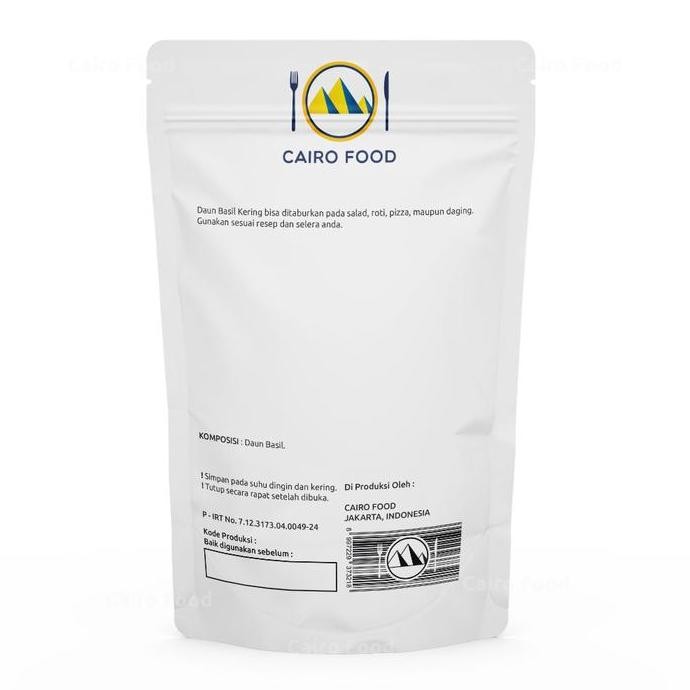 

Diskon! Daun Basil Kering Cairo Food 100G - Dried Basil Leaves Rempah Segar