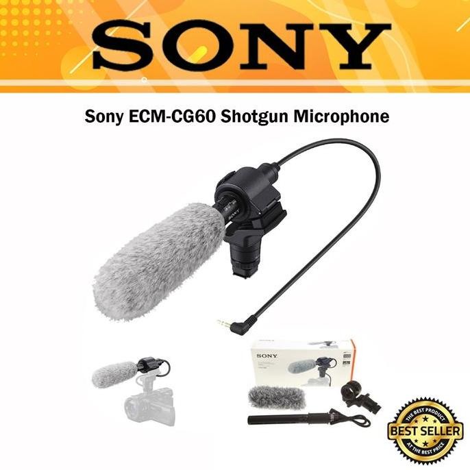 PROMO SONY ECM-CG60 SHOTGUN MICROPHONE - MIC KAMERA PROFESIONAL ECM CG60 ORIGINAL