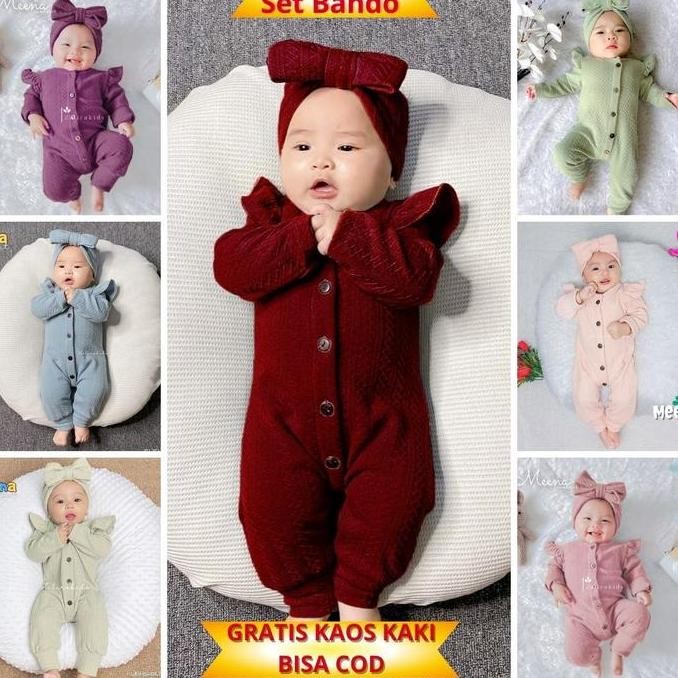 JUMPER BAYI NEWBORN PANJANG UMUR 0 BULAN - 20 BULAN / JUMPER LUCU / Jumpsuit bayi perempuan / BAJU B