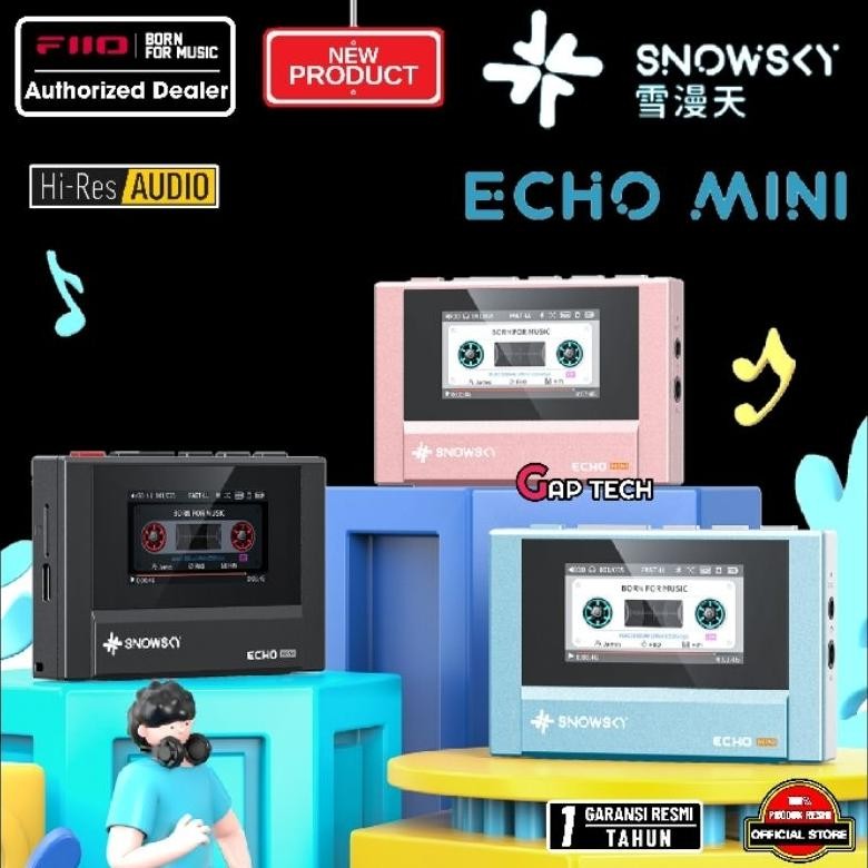 RAKSA Fiio SnowSky Echo Mini Portable Hi-Res Lossless Pure Music Player / Digital Audio Player / DAP