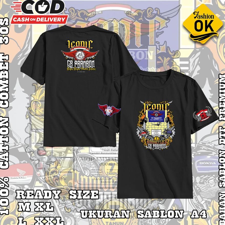 Promo Kaos Cb Prambon Kaos Iconic Cb Nganjukkaos Anniversary Cb Prambon Kaos Cb Anti Tobat Kaos Cb N