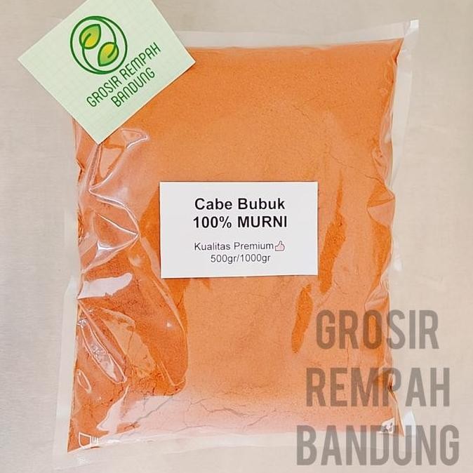 

Diskon! Cabe Bubuk Murni 1Kg Pedas Halus Kualitas Super Non Msg