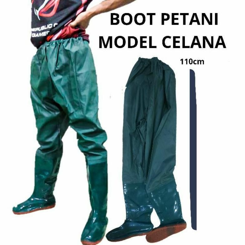 DF170>> Sepatu Boot Karet Celana Hujan Nyaman Import Korea