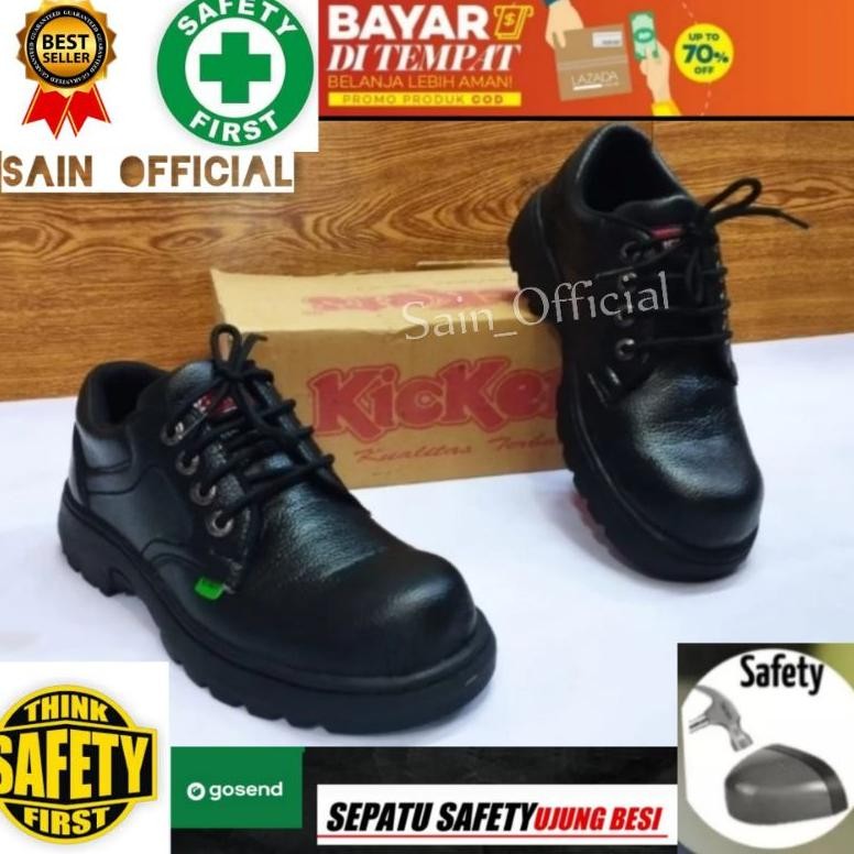DB34>> Sepatu Safety Pria Sepatu Safety Kickers Pria