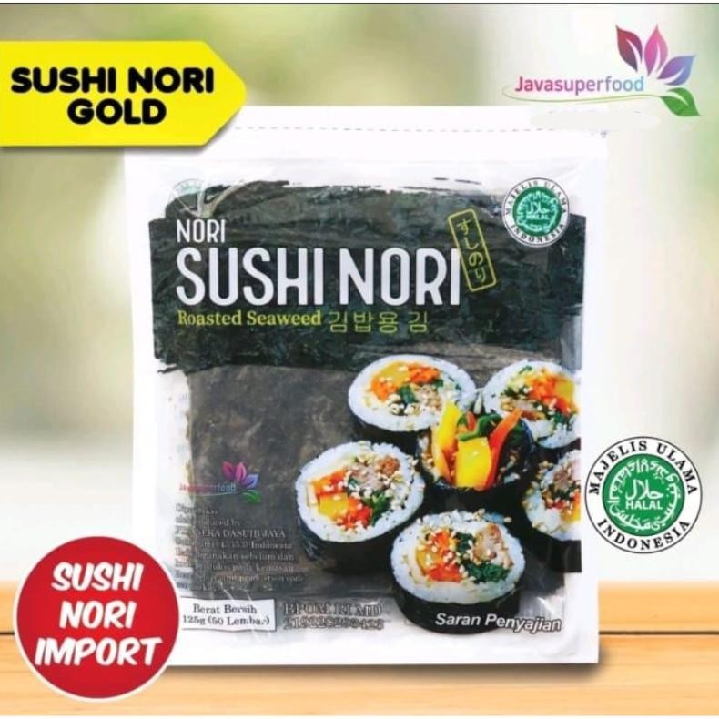 

Sushi Nori Roasted seaweed Rumput laut Panggang korea isi 5/10/20/50 lembar HALAL aSt