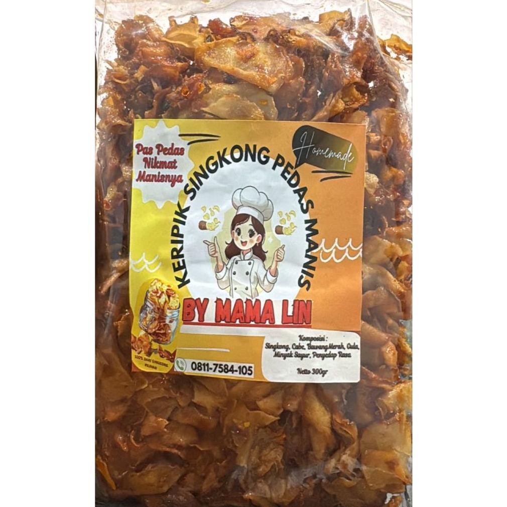

Keripik Singkong Pedas Manis Mama Lin aSt
