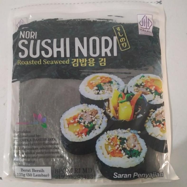 

Sushi Nori Sheet Gold 50 lembar / Roasted Seawed Halal aSt