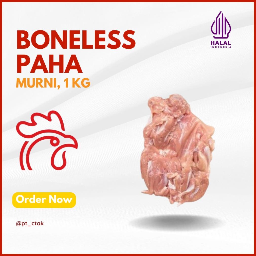 

Daging Ayam Fillet Boneless Paha Murni TANPA KULIT (FRESH & FROZEN) Kemasan 1 Kg aSt