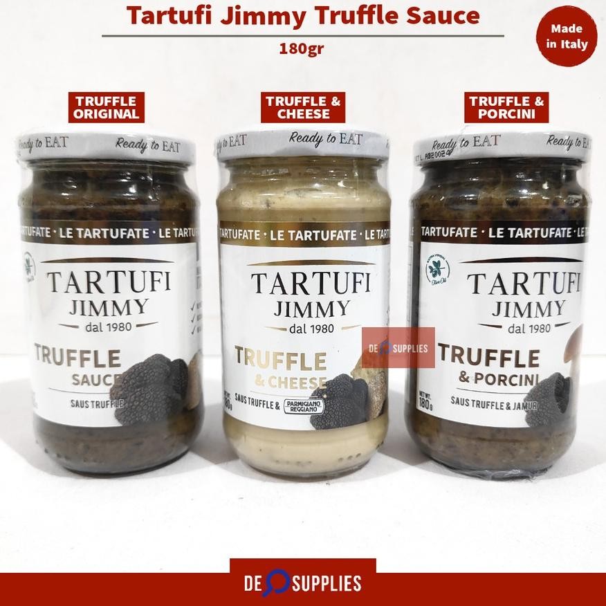 

Tartufi Jimmy Truffle Sauce 180gr - Saus Truffle Cheese Porcini Premium Italy aSt