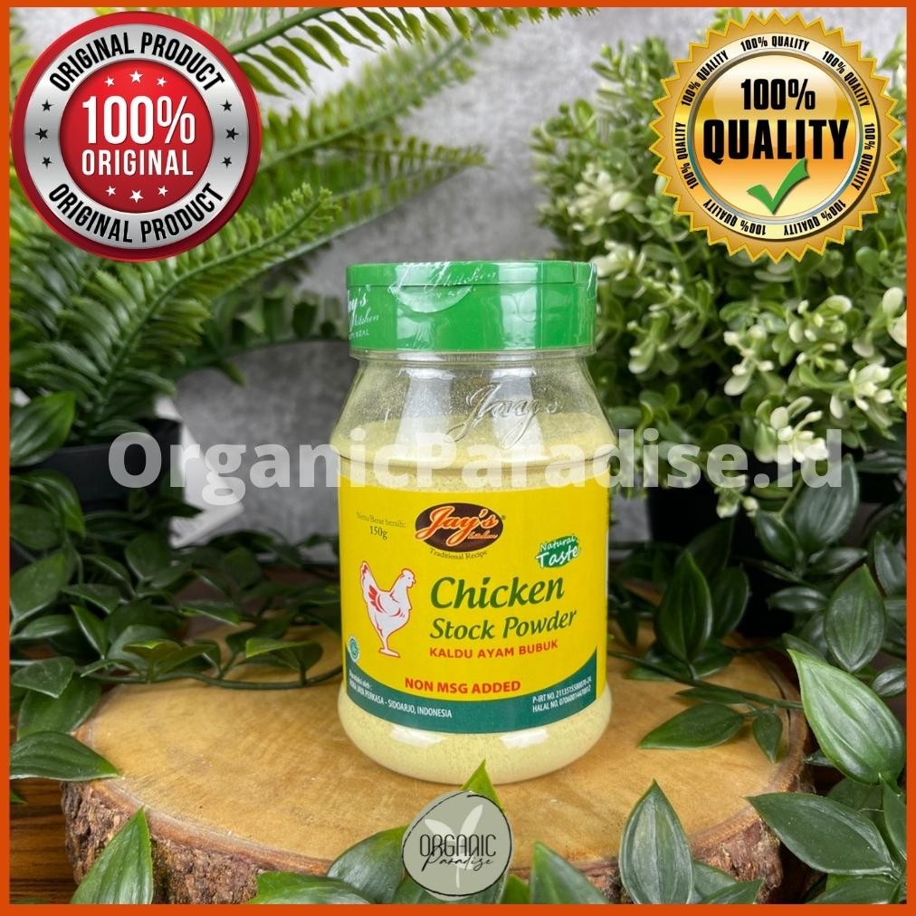 

Jay's Chicken Stock NON MSG / Kaldu Ayam Jay's NON MSG 150 gram aSt