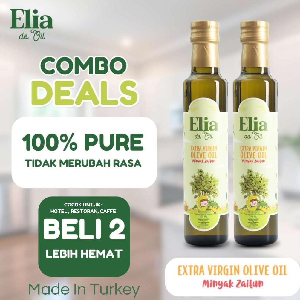 

Buy 1 Get 1 ELIA DE OIL Olive Oil / Extra Virgin Olive Oil / Minyak Zaitun / EVOO aSt