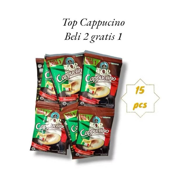 

Top cappucino 1 renceng isi 15 / kopi kapucino sachet aSt