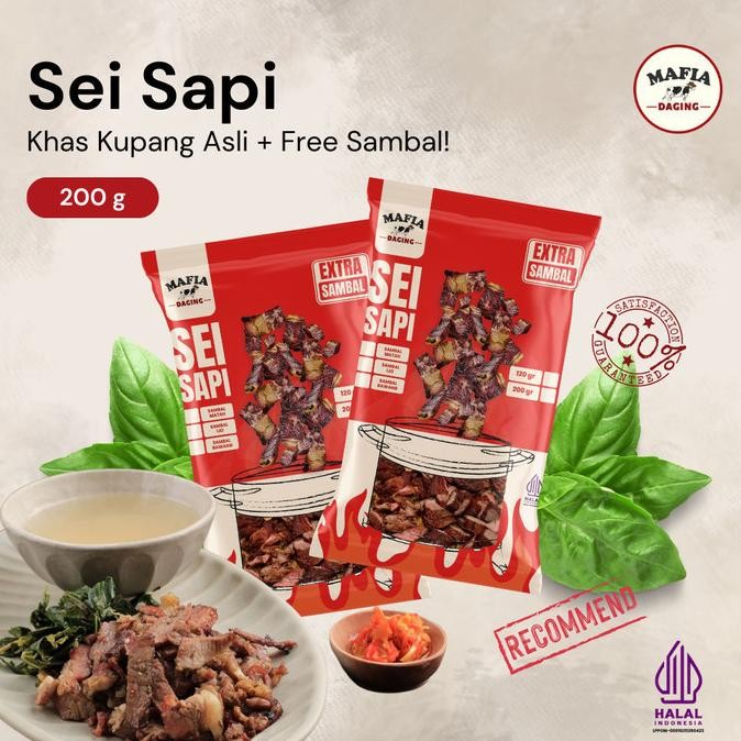 

Sei Sapi / Daging Sapi Asap Frozen Food 200gr aSt