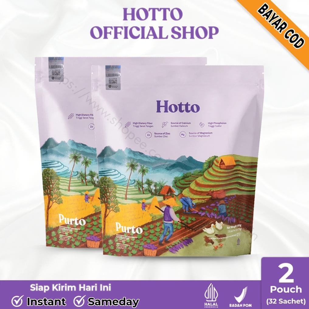 

Hotto Purto Superfood Multigrain - 1 Pouch Isi 16 Sachets Ready aSt