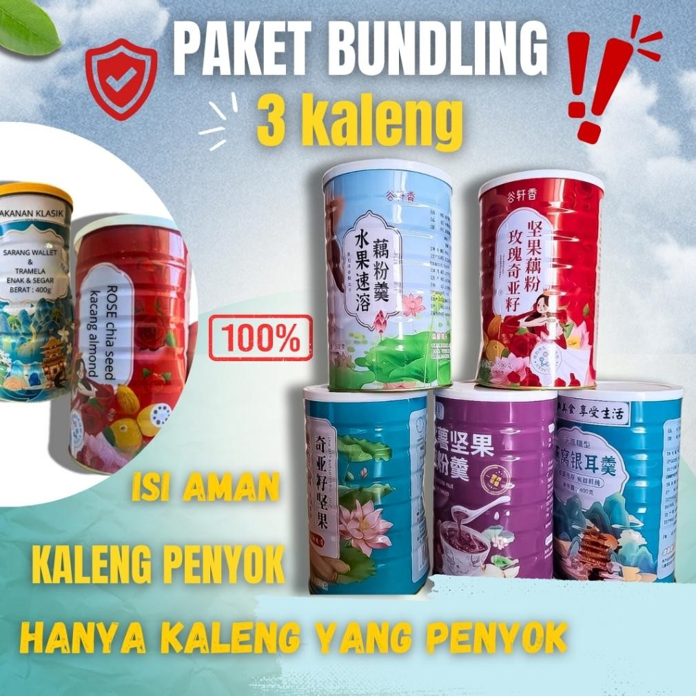 

KALENG PENYOK BUNDLING HEMAT 3 KALENG (SEGEL AMAN) BPOM All VARIAN BUBUK AKAR LOTUS ROOT POWDER [KIRIM RANDOM] aSt