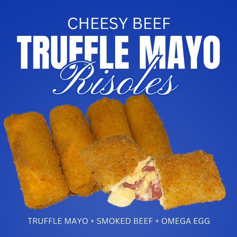 

MUCHACHO Cheesy Beef Truffle Mayo Risoles [Isi 4] - Frozen aSt