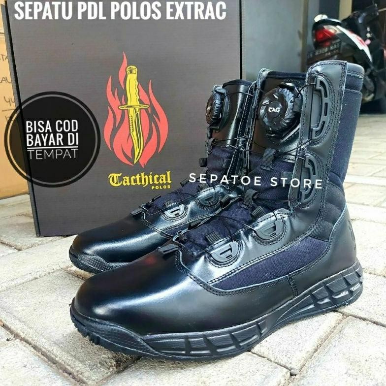 SEPATU PDL TNI POLRI TALI PUTAR EXTRAC TACTICAL KULIT ASLI SEPATU PDL TALI PUTAR TACTICAL