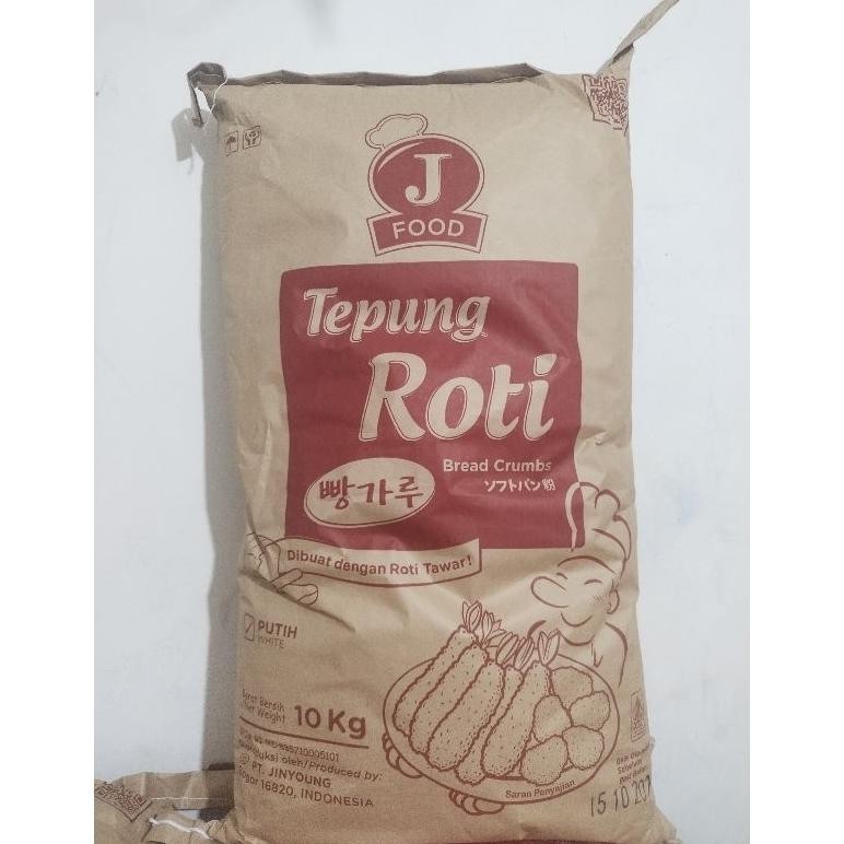 

J food TEPUNG ROTI BREADCRUMBS Putih 10kg aSt