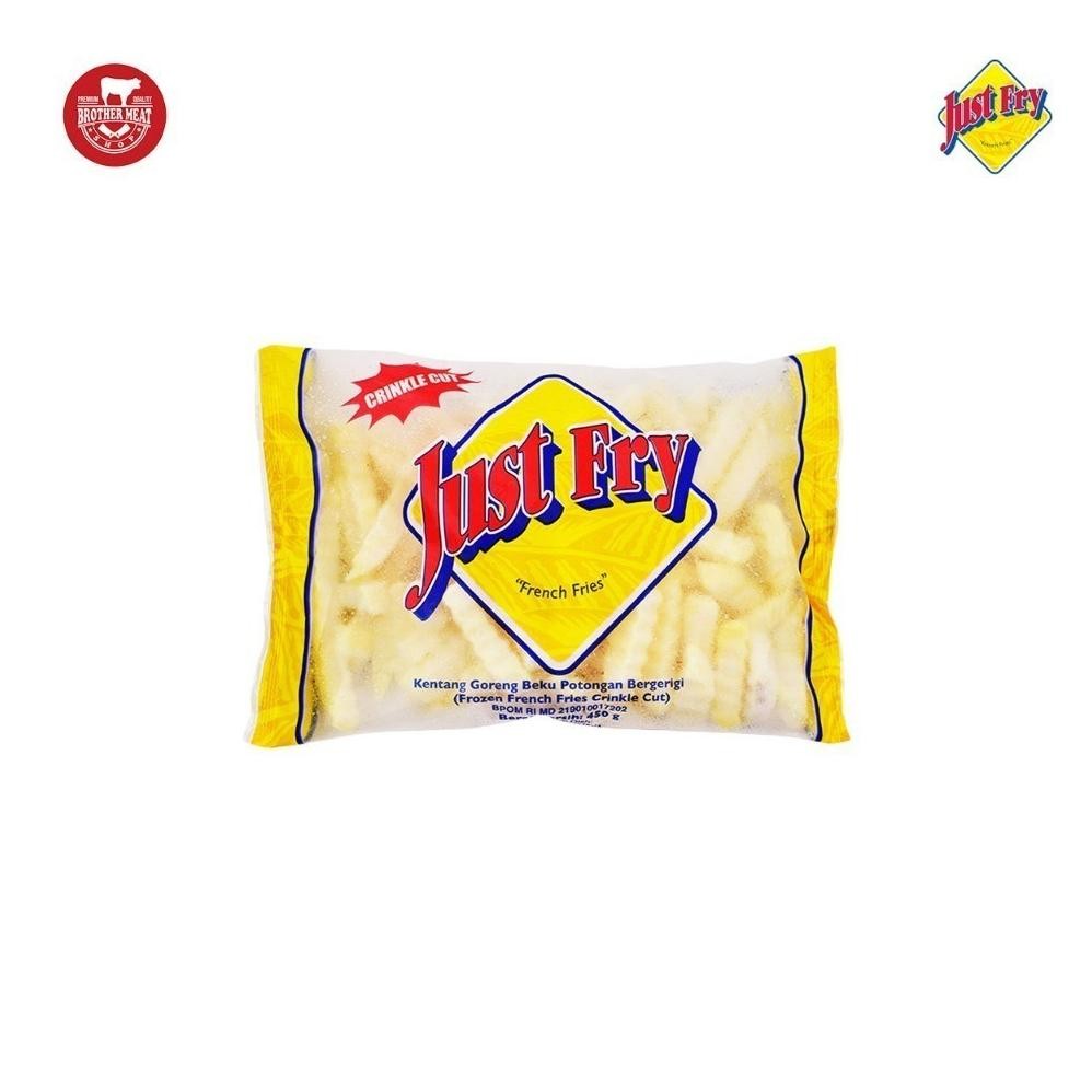 

Just Fry Crinkle Cut Fries 450gr, Kentang Goreng Beku - Brothermeatshop aSt