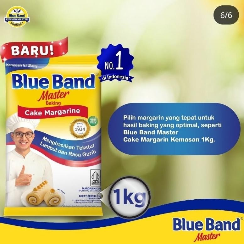 

Blue Band 1kg Cake Margarine Refill 1kg Pack Pabrik MURAH aSt