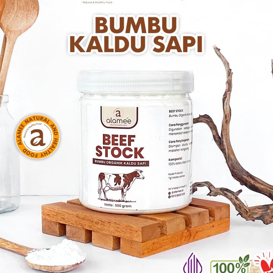 

Alamee Kaldu Sapi Non Msg Bumbu Dapur Organik Beef Powder Praktis Toples Gr