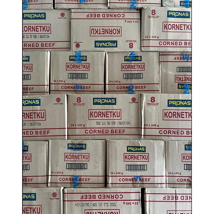 

Kornetku Kornet Daging Sapi Corned Beef Pronas HALAL 340gr (isi 24) - DUS aSt