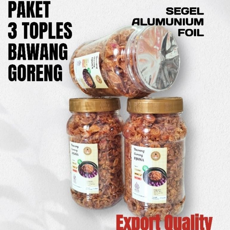 

Bawang Goreng Brebes ( 150gr x 3 Toples ) aSt