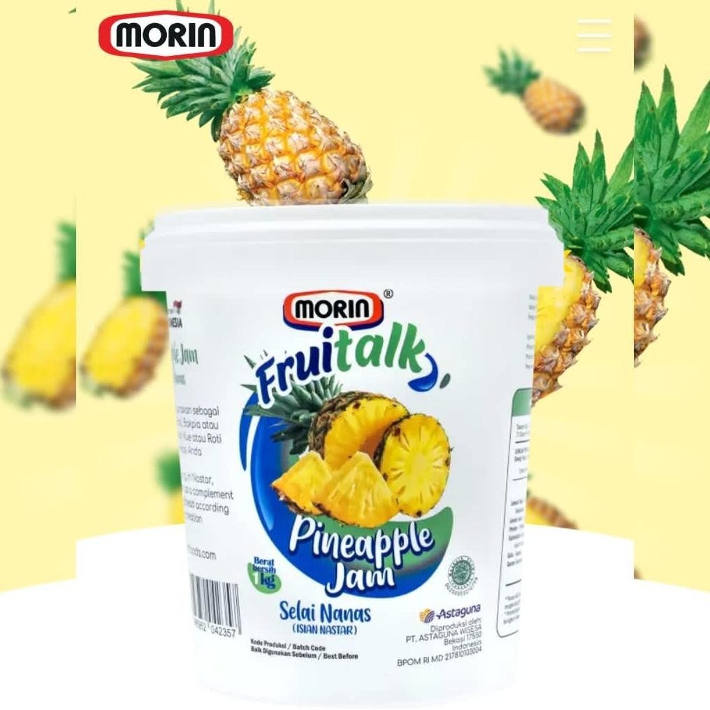 

GRATIS ONGKIR - MORIN FRUITALK SELAI NANAS /ISIAN NASTAR 1KG aSt