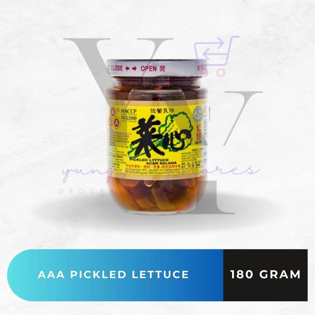 

Pickled Lettuce / Acar Selada / Caisim dalam Botol AAA Brand 180 gram aSt