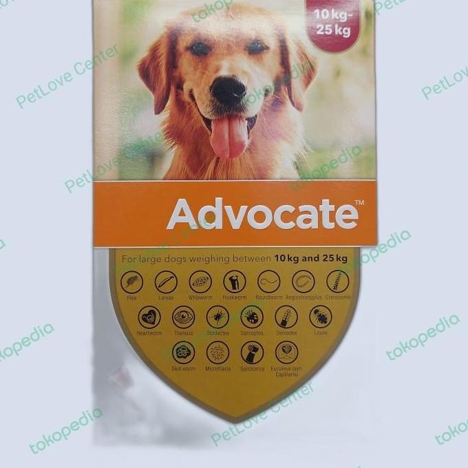ADVOCATE/ LARGE DOG/ 10 - 25 KG