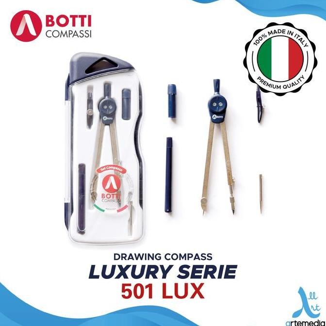 

TERLARIS - Botti Design Compass Luxury 501 Series Set Jangka Presisi untuk Teknik, Desain & Arsitektur