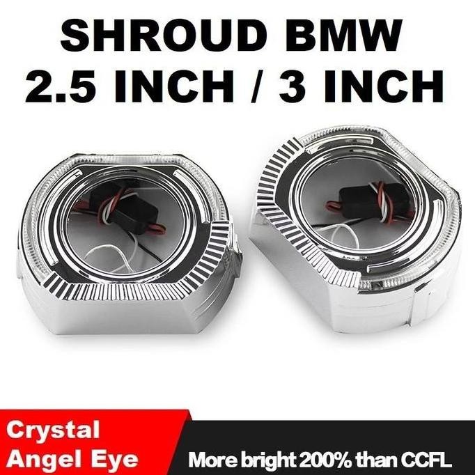 Grosir Lampu Shroud Bmw Sport 3 Inch Angel Eye Kanan Kiri | Shroud Bmw