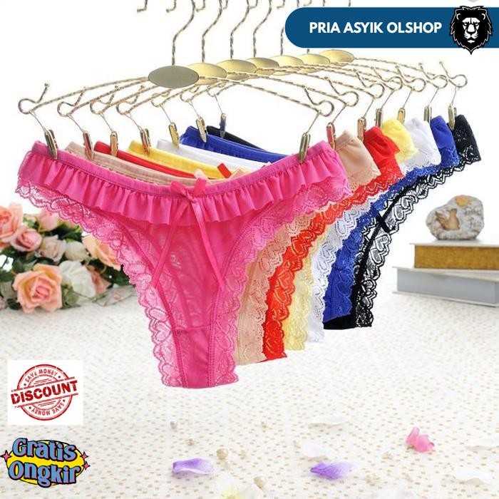 SEXY G STRING LOW WAIST CELANA DALAM WANITA TRANSPARAN THONG C157 BY PRIA ASYIK OLSHOP