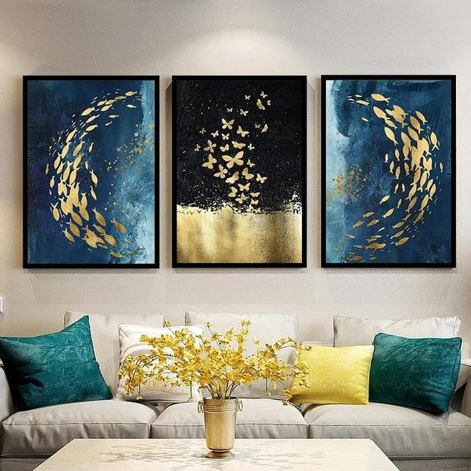 

BEBAS ONGKIR - Golden Fish Canvas Print (Set of 3)