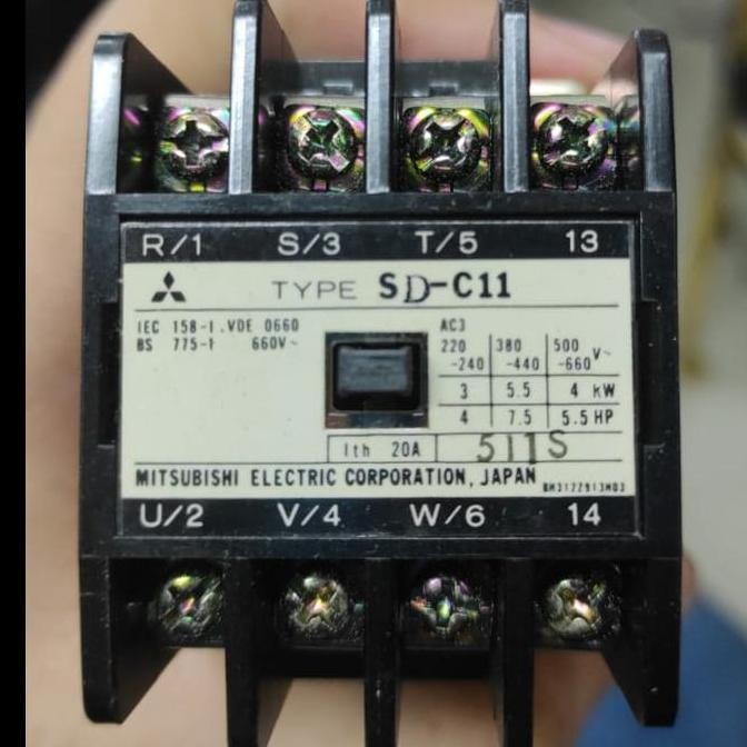 Contactor Kontaktor Dc Mitsubishi Sd-C11 220V 110V 24V Terbaru