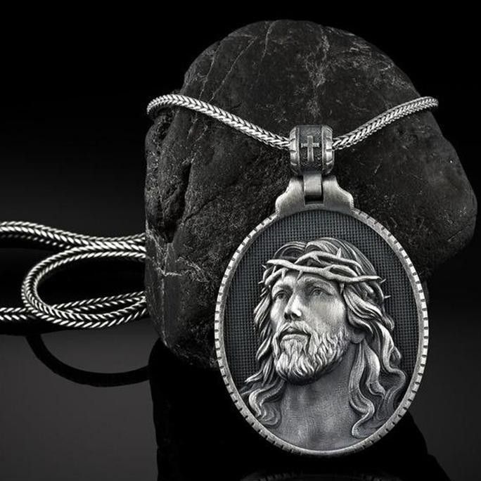 Kalung Tuhan Yesus Yesus Mahkota Berduri Anti Karat Jewellery  Vintage