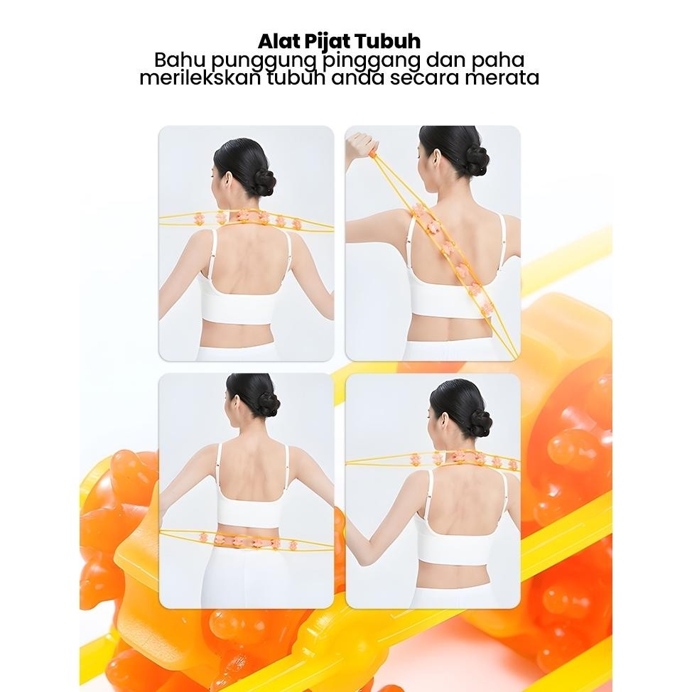 Alat Pijat Leher Punggung Terapi Badan Pijat Rol Pinggang Refleksi Nyeri Sendi Rasa Pegal Capek