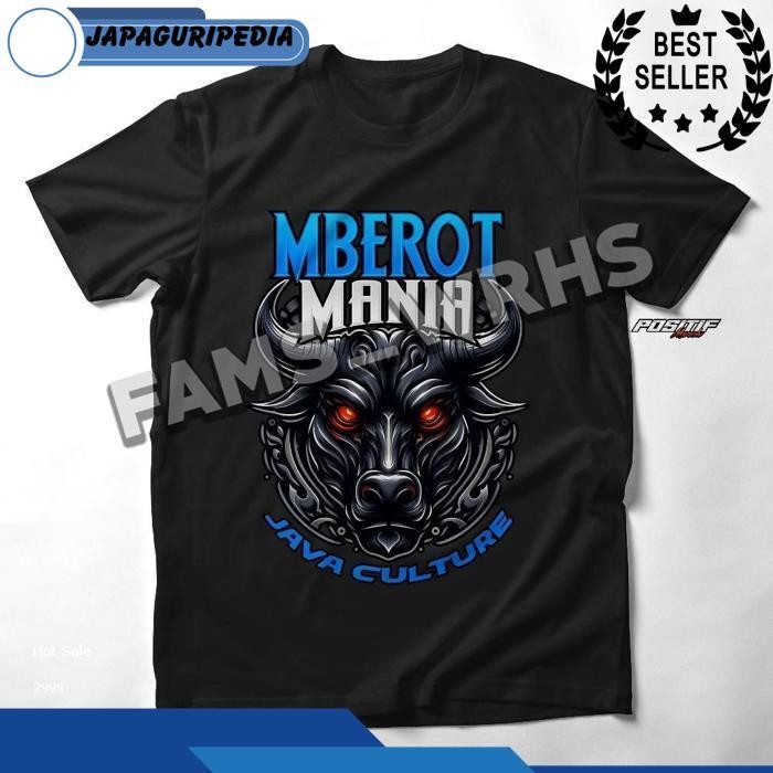 | Baju Kaos Mberot Mania Pia Wanita Distro Bantengan Malangan Wisanggeni Diskon