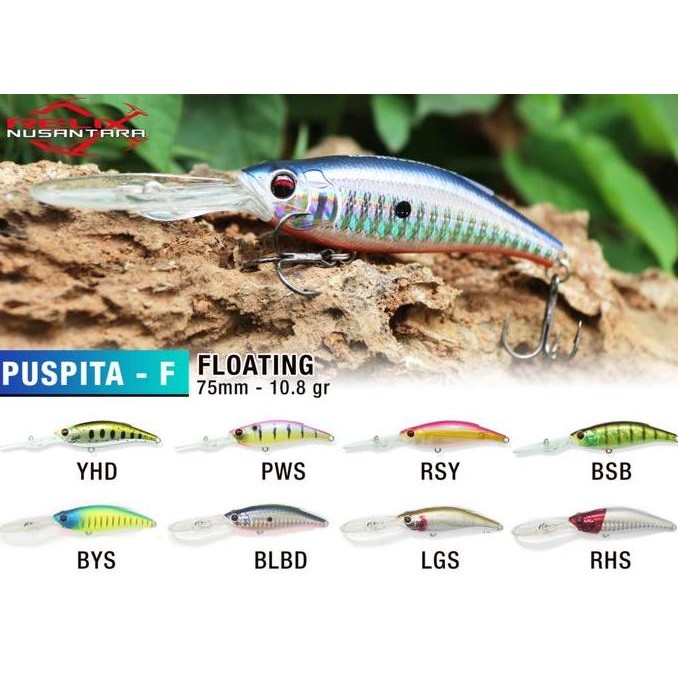 umpan pancing minnow puspita relix nusantara lure floating stok terbatas
