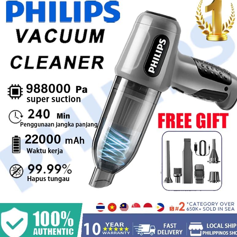 PHILIPS Vacuum Cleaner Nirkabel Genggam 988000 Pa Penyedot Debu Portabel Daya Tinggi Rumah Tangga Pe