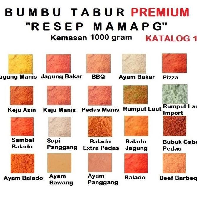 

DISKON! BUMBU TABUR PREMIUM 1 KG - BUMBU TABUR KERIPIK, KENTANG, AYAM, MAKARONI, JAMUR