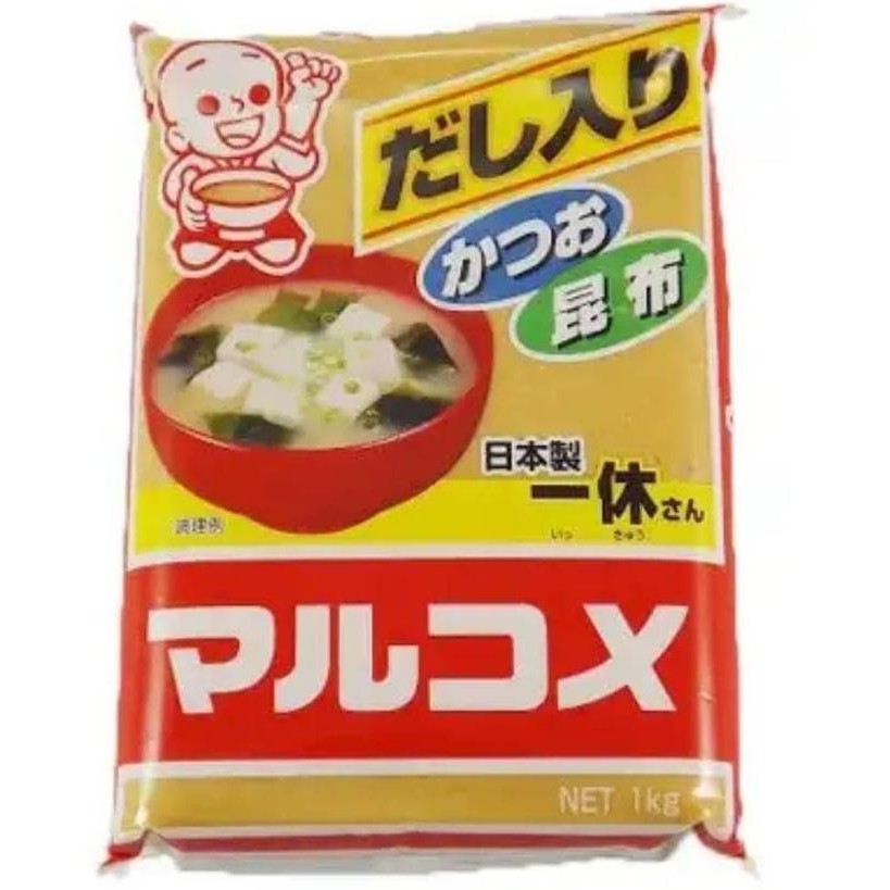 

DISKON! MARUKOME IKKYU-SAN SHIRO MISO 1KG - WHITE SOYBEAN PASTE SUP JEPANG