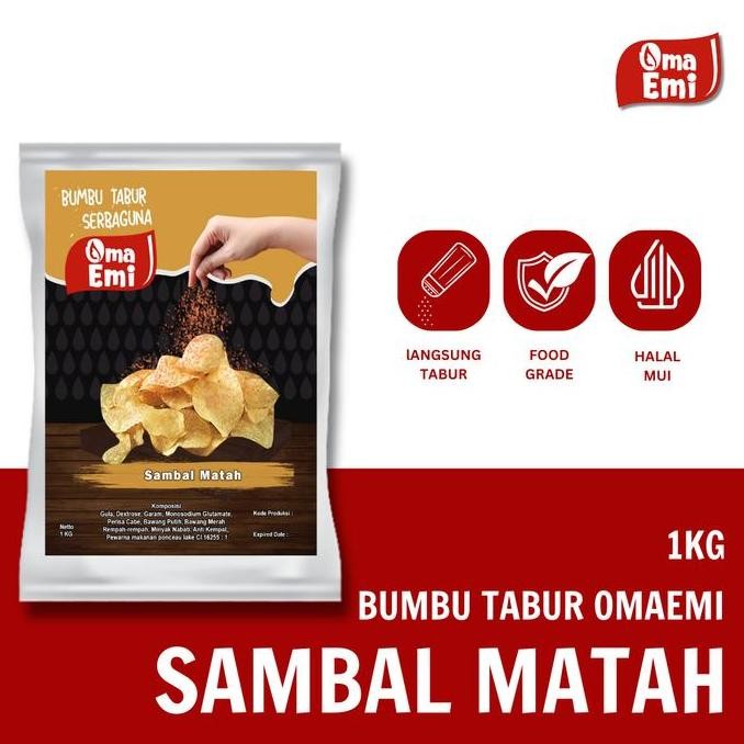 

DISKON! BUMBU TABUR SAMBAL MATAH 1KG FOOD GRADE UNTUK AYAM & SNACK