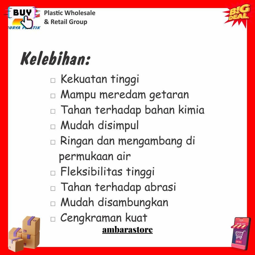 

Tali Tampar Ukuran 2Mm Panjang 220 Meter Gratis Ongkir